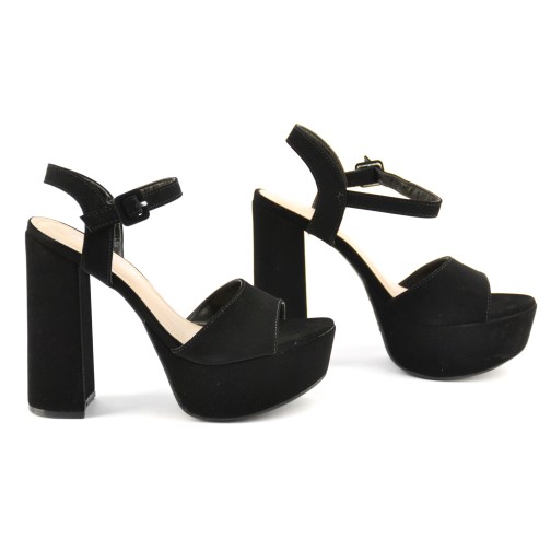 Sandalia Faja De Cuero Tacon