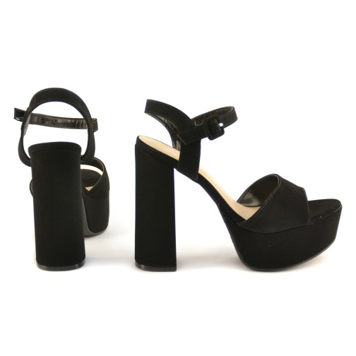 Sandalia Faja De Cuero Tacon