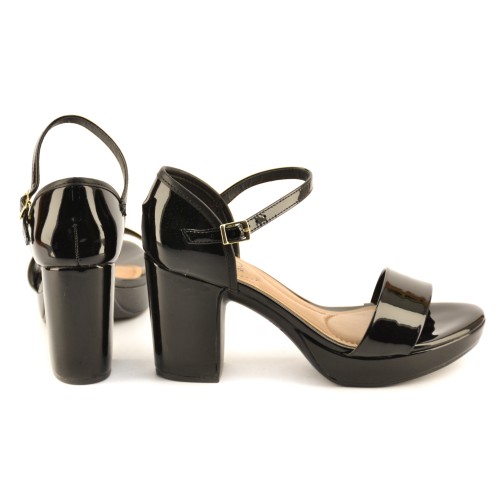 Sandalia Talonera Charol