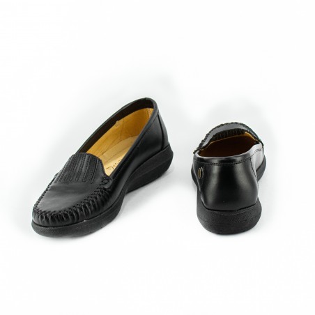 Mocasin Elastico Cuero