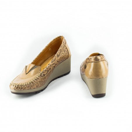 Mocasin Reptil de Cuero