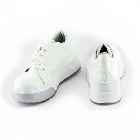 Zapatilla Cordon Eco Cuero