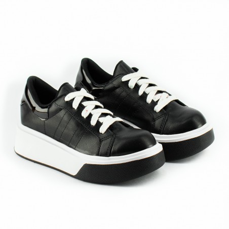 Zapatilla Cordon Eco Cuero