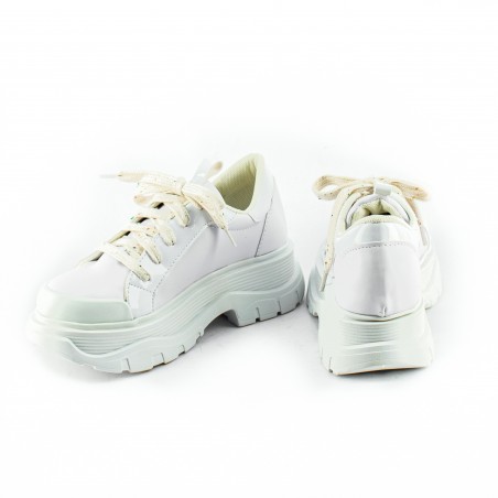 Zapatilla Cordon Eco Cuero