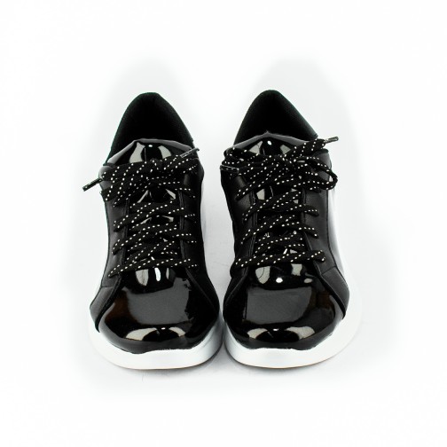 Zapatilla Cordon Charol