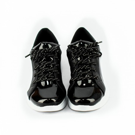 Zapatilla Cordon Charol