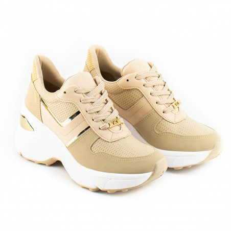 Zapatilla Cordon Eco Cuero