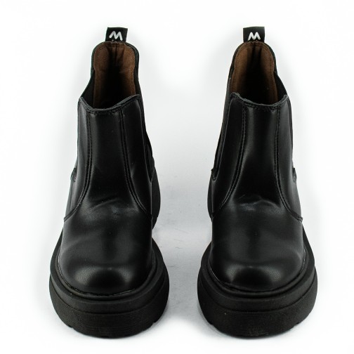 Botineta Elastico Eco Cuero