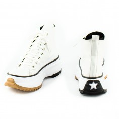 Zapatilla Caña Alta Cordon Eco Cuero 2