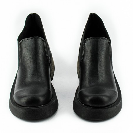 Botineta Elastico Eco Cuero