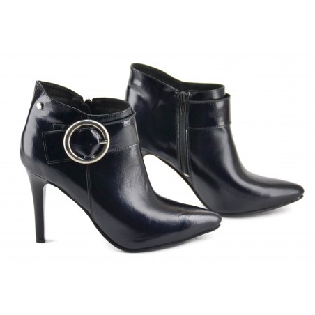 Botineta LXV de Cuero con Hebilla