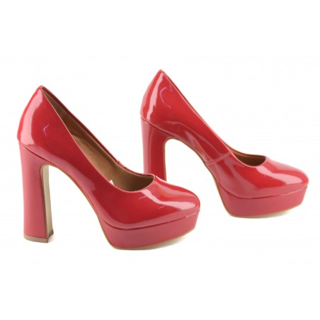 Zapato Clásico Plataforma Charolado