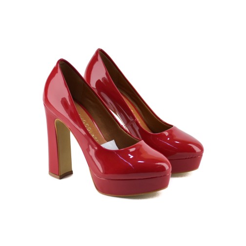 Zapato Clásico Plataforma Charolado
