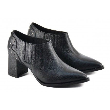 Botineta de cuero Tacon