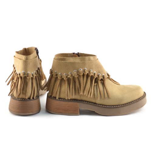 Botineta Chela de Cuero