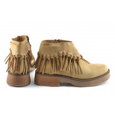 Botineta Chela de Cuero