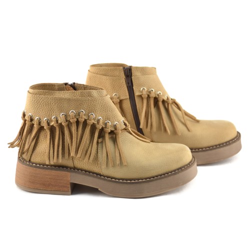 Botineta Chela de Cuero