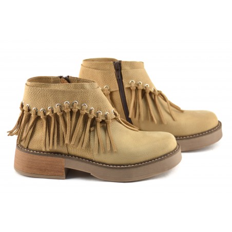 Botineta Chela de Cuero