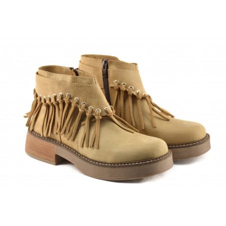 Botineta Chela de Cuero