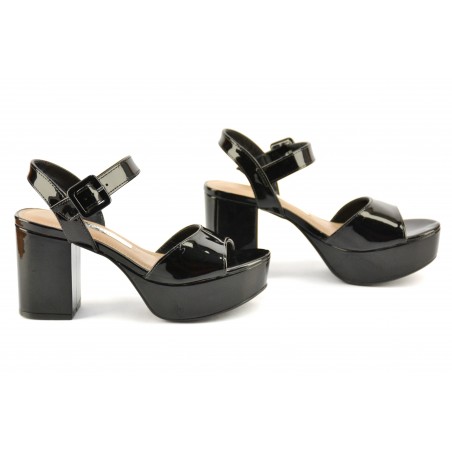 Sandalia Faja Charol