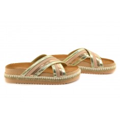 Zueco Cruzado De Cuero 2