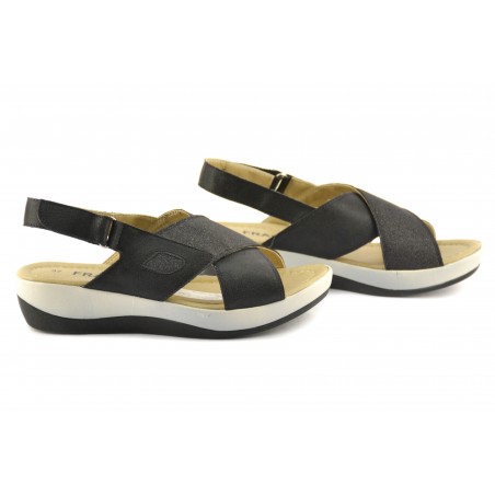 Sandalia Cruzada De Cuero